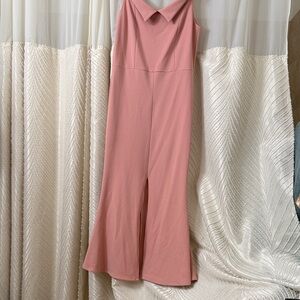 Boohoo Elegant Blush Maxi Dress